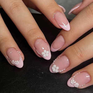 <span class=keywords><strong>Uñas</strong></span> Postizas 3D Metálicas <span class=keywords><strong>Rosa</strong></span> Nude <span class=keywords><strong>Mate</strong></span> ABS, <span class=keywords><strong>Uñas</strong></span> a Presión al por Mayor en Stock - Product Image 5