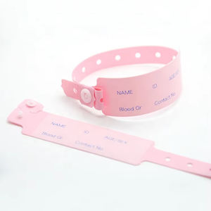 2021 bandes d'identification médicale imprimées personnalisées bande d'identification du patient bande de poignet bébé hôpital étiquette bracelet - Product Image 1