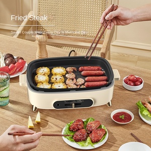 Olla de cocina múltiple eléctrica portátil, sartén para hornear en el hogar, protección contra la temperatura, Cocina eléctrica para oficina - Product Image 4