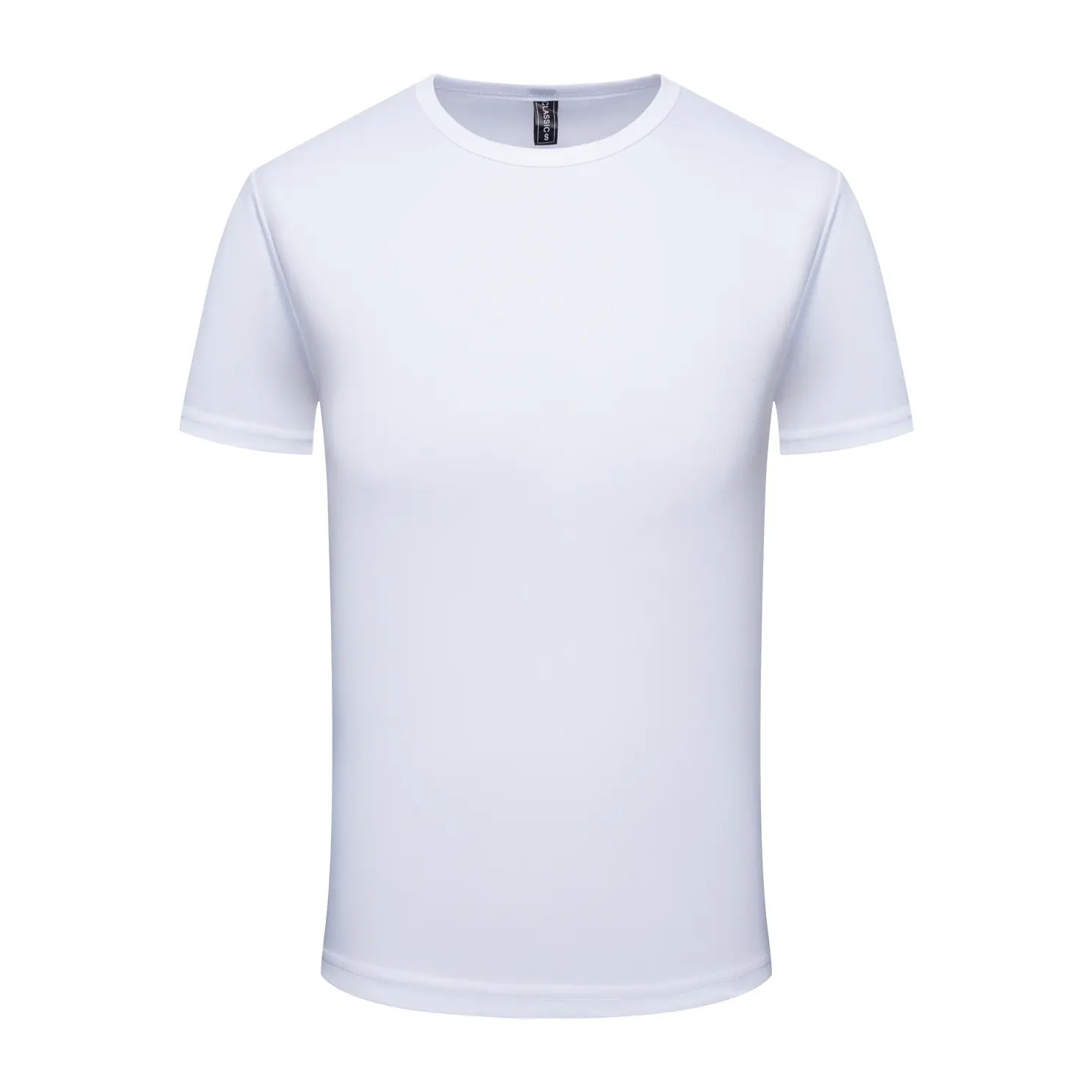 Promosyon t-shirt özel 100 Polyester süblimasyon T Shirt boş koşu Tee gömlek üreticisi düz beyaz tişört erkekler için