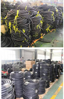 Tuyau d'eau de refroidissement de moteur automobile en caoutchouc EPDM (éthylène-propylène) à trois éléments, avec collier de serrage, modèle flexible basse pression