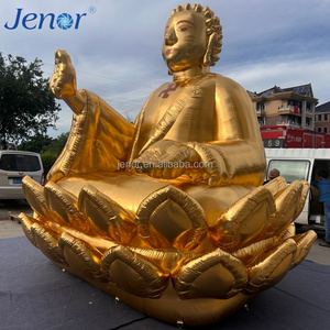 <span class=keywords><strong>Bouddha</strong></span> <span class=keywords><strong>gonflable</strong></span> doré utilisé pour les grandes célébrations extérieures comme décoration et outil publicitaire. - Product Image 2