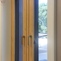 Ventanas abatibles de madera revestidas de aluminio francés DEMEA para soluciones de iluminación natural disponibles para villas