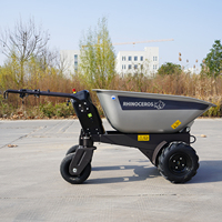 Mini Caricatore Rhinoceros con Capacità di Carico di 450kg, Mini Dumper Elettrico con Alta Resistenza e Stabilità