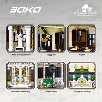 Baka 33221 MOC Street View Palacio de Lujo, Modelo de Ladrillos de Ensamblaje, Kit de Construcción Grande para Adultos, Regalos, Juego de Bloques de Construcción
