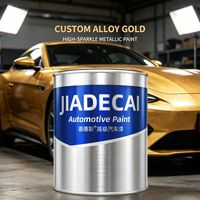 Peinture automobile acrylique métallisée Gate 2K Alloy Sparkle Gold, haute brillance, finition/réparation, revêtement monocomposant 3.75L
