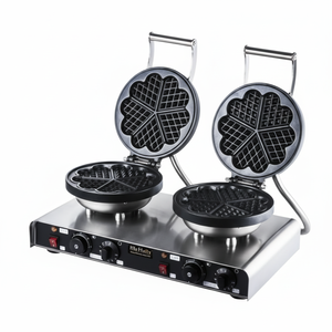 Kitchbox Industrial Comercial Flor Waffle Maker (Paquete de 2) - Product Image 1