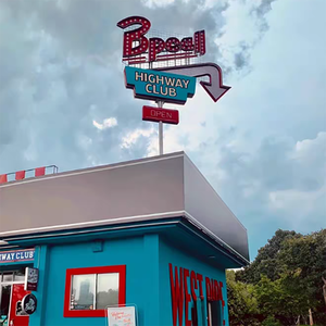 שלט ניאון לד מותאם אישית עם לוגו לעסקים, שלט פרסום אקרילי עמיד למים, תאורת ניאון לחנויות, מיתוג חיצוני - Product Image 4