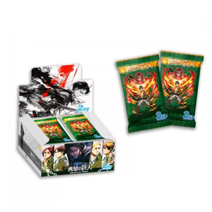 Carte Collezionabili <span class=keywords><strong>Attack</strong></span> on <span class=keywords><strong>Titan</strong></span> all'Ingrosso, Booster Box con <span class=keywords><strong>Personaggi</strong></span> Anime, Eren e Levi, Carte TCG Rare in Lamina, Giocattoli da Collezione per Bambini - Product Image 1