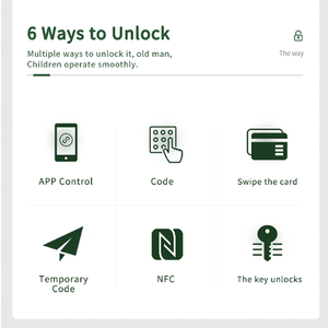 Cerradura Inteligente Digital con Teclado Inalámbrico TTLOCK APP <span class=keywords><strong>para</strong></span> Gimnasio, Almacenamiento, Equipaje, Impermeable, <span class=keywords><strong>para</strong></span> Exteriores, con NFC - Product Image 3