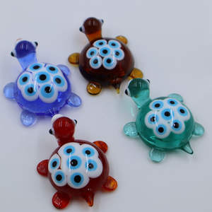 Handgemaakt Murano Lampwork Glas Ambachtelijke Oogschildpad Schildpad Beeldje Voor Decoratie Handgemaakt Door Kunstenaar - Product Image 6