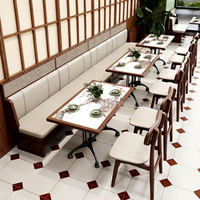 Meilleures ventes : Banc en cuir, Table et chaise en bois massif pour restauration rapide, Ensemble de meubles avec chaise en rotin, Table et chaise pour café et restaurant