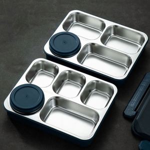 Wholesale 304 Stainless Steel <b>Insulated</b> <b>Lunch</b> <b>Box</b> Compartments Customized Large Capacity Bento for Students Adults Heatable - Product Image 2