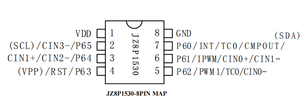 <strong>JZ</strong> China Eco-friendly Rich Peripherals GPIO OTP JZ8P1530CO MCU Used in PCBA - Product Image 4