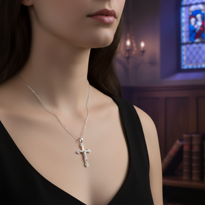 Pendentif Croix Gothique Turque en Gros Argent Sterling 925 Fait Main Bijoux Tendance et Élégants - Product Image 3