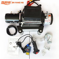 Mini treuil électrique 12V 24V tout-terrain 4x4 pour voiture, capacité 12000lbs, câble en acier, frein automatique, hauteur de levage 12m, remorquage automatique