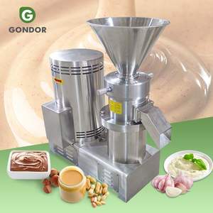 Moulin à pâte colloïdale professionnel en acier inoxydable pour la fabrication de bitume et d'houmous, petite machine à beurre de cacahuète - Product Image 1