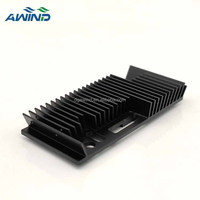 Dissipateur thermique oblique sur mesure à ailettes, en aluminium, pour GPU/VGA, 60 mm, 60x25 mm, 50x25 mm, noir, pour radiateur de refroidissement 30 W
