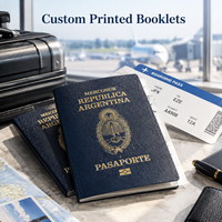 Passeport de voyage personnalisé en cuir, invitation de mariage avec service d'impression de logo par estampage à chaud