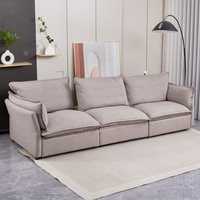 Sofa Recliner Kain 3 Dudukan Grosir, Sofa Santai Modern dengan Sandaran Empuk dan Pijakan Kaki, Langsung dari Pabrik, Perabot Ruang Tamu Rumah