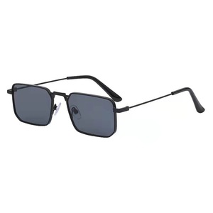 <b>Square</b> Unisex <b>Sunglasses</b> Metal Frame Gold Color TAC Lens UV385 Protection Fashionable Design - Product Image 4
