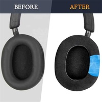 Coussinets de remplacement en gel de refroidissement pour casque antibruit WH1000XM5 Coussinets avec mousse d'isolation phonique à haute densité