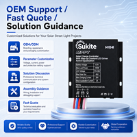 Contrôleur solaire MPPT Boost 64100 6.4V 100W 30A fiable Sukite pour éclairage public à énergie solaire avec capteur pour projet d'éclairage de rue