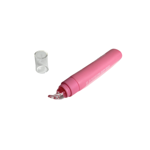 Innovador nuevo tubo de brillo de labios rosa cabeza de silicona reemplazable tapa superior de plástico de moda lápiz labial embalaje pantalla impresa - Product Image 2
