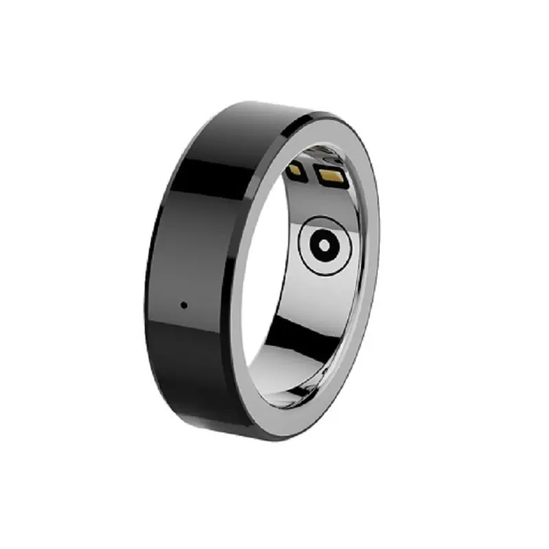 Oem android ios bluetooth smart health ring frequenza cardiaca monitoraggio del sonno fitness smartring con display della luce di notifica