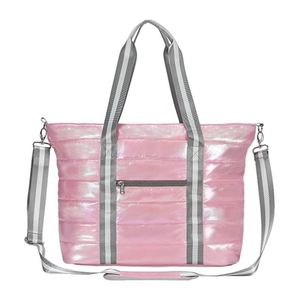 <b>Women</b> Tote Quilted Puffer <b>Work</b> Shoulder <b>Bag</b> With Laptop Compartment Trolley Sleeve Large Puffy Travel Handbag Oem - Product Image 1