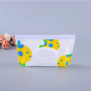 Refillable and Reusable Baby Wet Wipe Bag Dispenser Holder Case Easy Take Travel Eva/pvc Pouch with Lobster Eva Handle