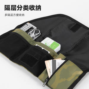 ชุดเครื่องมือซ่อมจักรยานแบบพกพาพร้อมผ้าใบคลุมด้านในสำหรับการเติมลมและซ่อมยางจักรยานเสือภูเขา - Product Image 3