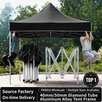 Tente de réception pliable personnalisée, robuste, imperméable, pour extérieur, 10*10 pieds, 10*15 pieds, 10*20 pieds, pour salons professionnels automobiles
