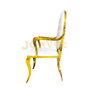 Chaises royales de luxe de mariage d'événement d'accoudoir d'acier inoxydable <span class=keywords><strong>décoration</strong></span> de mariage - Product Image 3