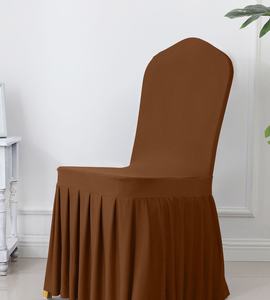 S0538 China <span class=keywords><strong>Precio</strong></span> al por mayor barato Fundas para sillas Spandex Banquete Funda para silla para decoración de boda Funda para silla - Product Image 6