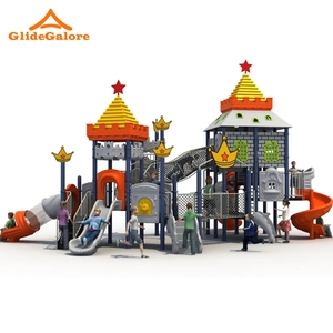 Parco divertimenti GlideGalore giostre grande gioco scivolo per bambini attrezzature parco giochi all'aperto castello scivolo di plastica - Product Image 4