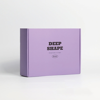 Offre Spéciale pas cher Logo personnalisé violet boîte d'expédition en papier ondulé emballage boîte postale