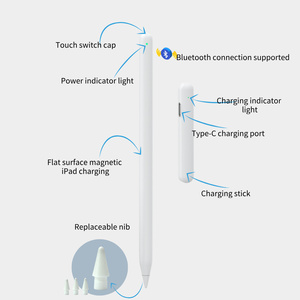 Từ tính không dây sạc bút stylus bút cho ipad với kết nối bluetooth miễn phí sạc Transmitter Type-C sao lưu sạc - Product Image 1