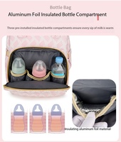 Sac à dos de maman tendance avec berceau Sac à dos pour bébé avec couches Grande capacité Sac à couches pour bébé avec lit Sac à dos de maman personnalisé avec pare-soleil