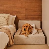 Großhandel Luxus Custom Großes Hunde bett Neues Design Wasserdicht Abnehmbare Ortho pä dische Matratze Couch Memory Foam Boucle Wolle Reptilien