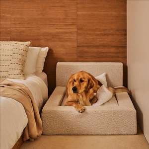 Großhandel Luxus Custom Großes Hunde bett Neues Design Wasserdicht Abnehmbare Ortho pä dische Matratze Couch Memory Foam Boucle Wolle Reptilien - Product Image 6