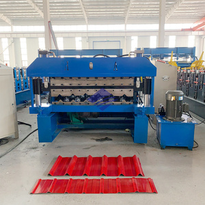 Nueva Máquina <span class=keywords><strong>de</strong></span> Fabricación <span class=keywords><strong>de</strong></span> Tejas <span class=keywords><strong>de</strong></span> Acero <span class=keywords><strong>de</strong></span> Doble Columna <span class=keywords><strong>de</strong></span> Alta Resistencia con Sistema <span class=keywords><strong>de</strong></span> Corte por Copia para Uso en Techos - Product Image 5