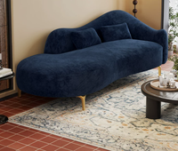 Canapé Chesterfield de luxe, chaise longue inclinable en tissu, haut de gamme, pour hôtel, villa, salon, chambre, canapé individuel