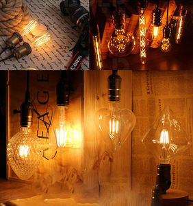 Retro Vintage Edison E26/E27 bombilla de tornillo de carcasa de aluminio Base lámpara de bulbo iluminación colgante hembra luz de techo Cable adaptador - Product Image 2