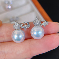 Bijoux en perles, perles Aurora Edison 10-11 mm, pendentif en argent S925, breloques universelles pour la fabrication de bijoux