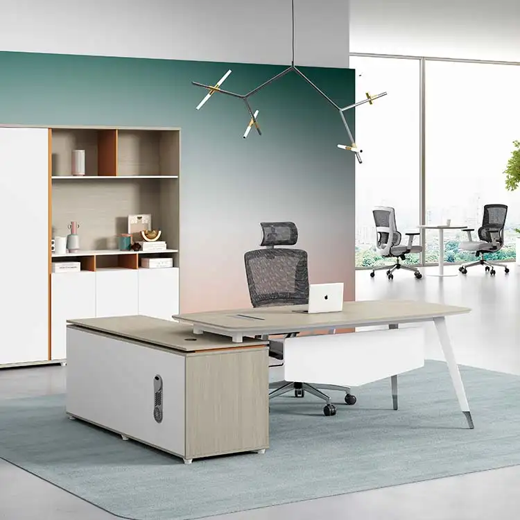 Лидер продаж, настольный офисный стеклянный современный стол для менеджера, роскошный компьютерный стол, офисный стол, современный офисный стол