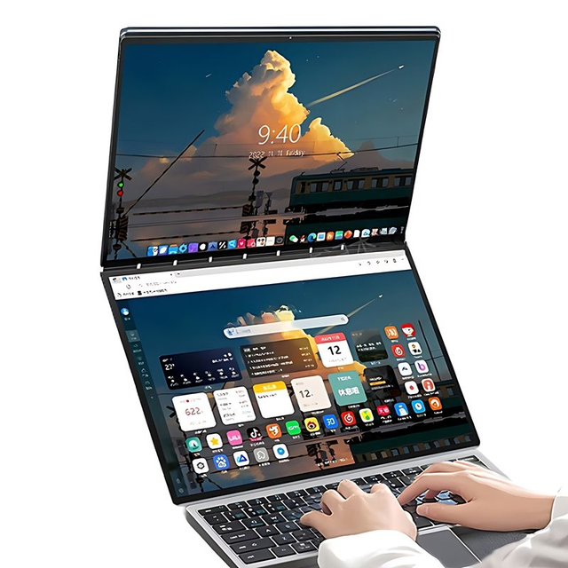 2026 Brand New Double Screen Laptop Touch Screen Business Notebook Computer Dual Screen Laptop Computer for Gaming