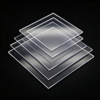 En stock, plaque acrylique PMMA hautement transparente, feuille claire non revêtue, stock stable, fabrication sur mesure