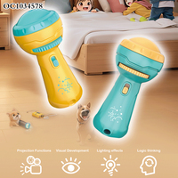 Projecteur de diapositives interactif pour enfants à piles, lampes de poche, torches, jouets lumineux avec 24 motifs pour enfants
