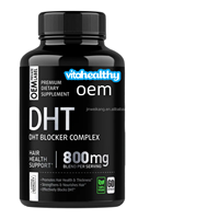 Capsules de complexe DHT Blocker, biotine, palmier nain pour adolescents, 60 capsules
